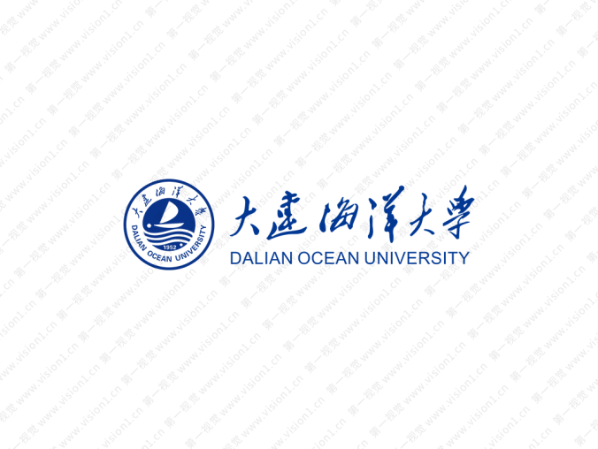 大连海洋大学校徽标志矢量图