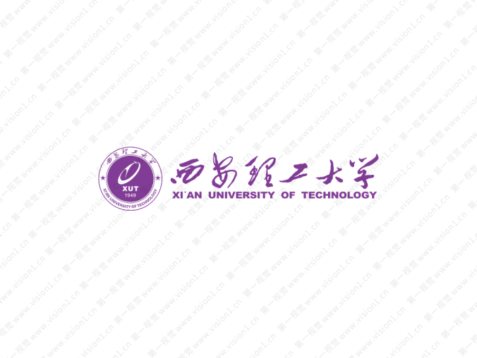 西安理工大学校徽标志矢量图
