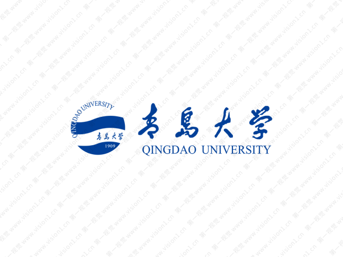 青岛大学校徽标志矢量图