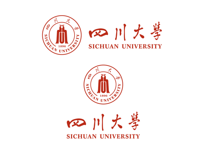 大学校徽系列:四川大学标志矢量图