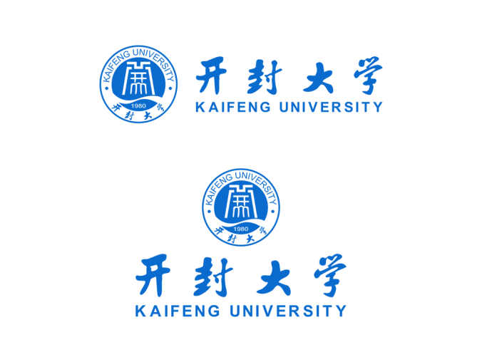 开封大学logo标志矢量图