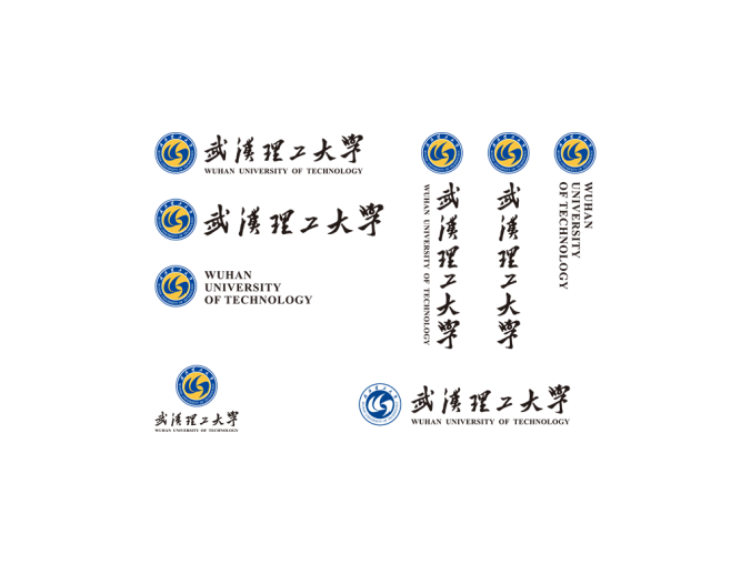 大学校徽系列：武汉理工大学标志矢量图