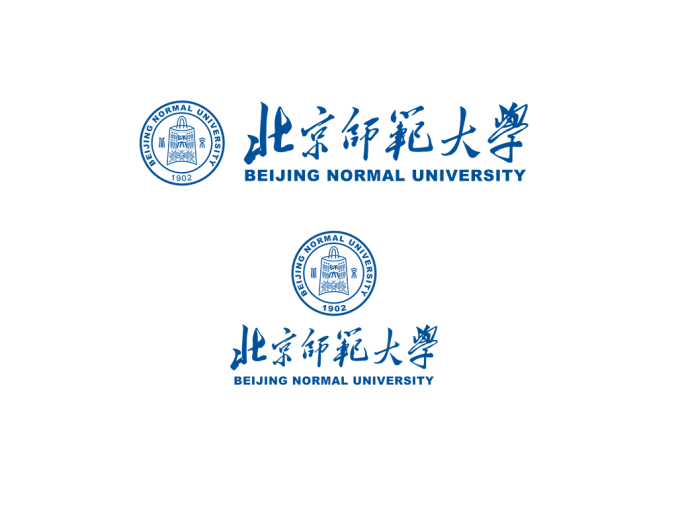 大学校徽系列:北京师范大学标志矢量图