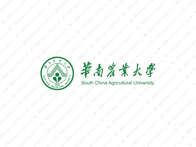 华南农业大学校徽标志矢量图