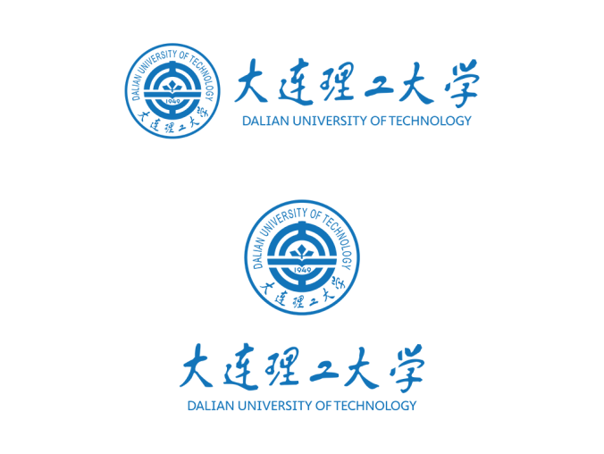 大学校徽系列:大连理工大学标志矢量图