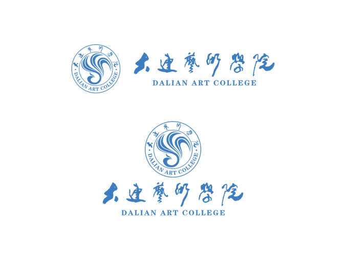 大连艺术学院logo标志矢量图