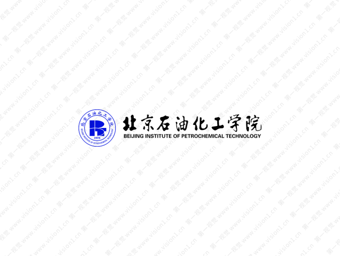 北京石油化工学院校徽标志矢量图