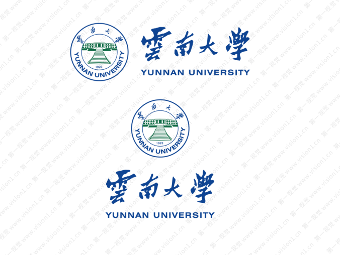 大学校徽系列:云南大学标志矢量图