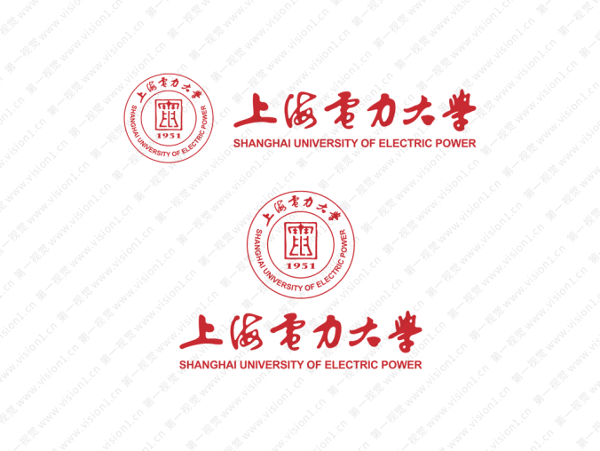 上海电力大学logo标志矢量图