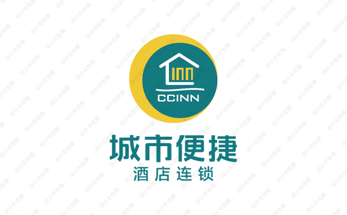 城市便捷酒店logo标志矢量图
