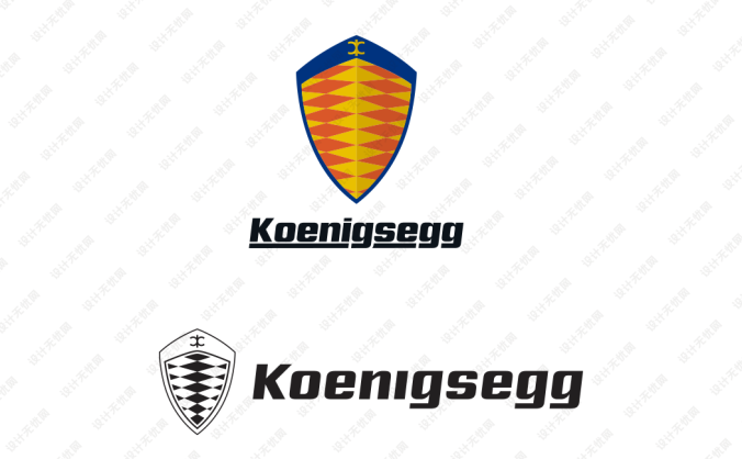 柯尼塞格Koenigsegg汽车标志矢量图