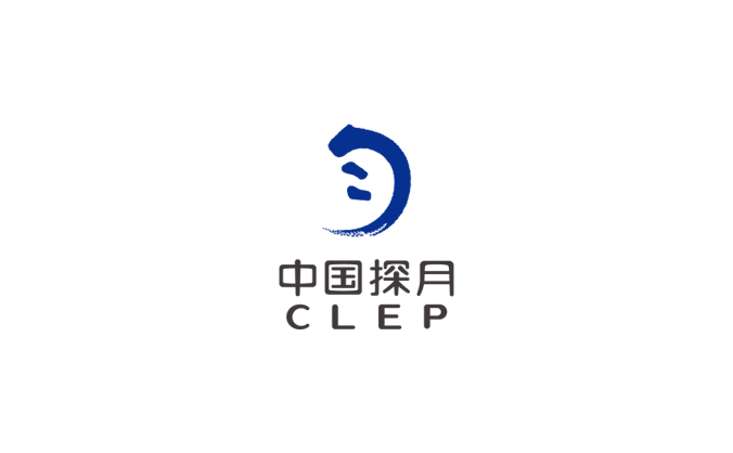 中国探月logo标志矢量图