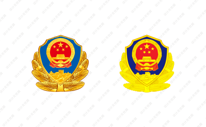 中国人民警察警徽矢量图