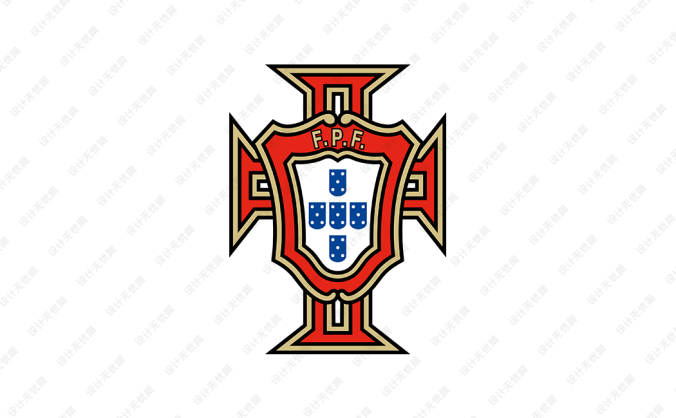 葡萄牙国家足球队队徽标志矢量图