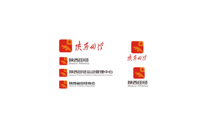 陕西田径协会logo矢量图