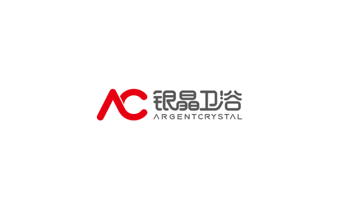 银晶卫浴logo标志矢量图