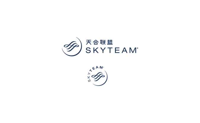 天合联盟(SkyTeam)标志矢量图