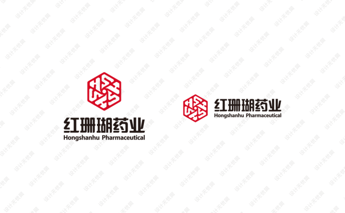 红珊瑚药业logo标志矢量图