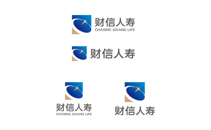 财信人寿logo标志矢量图
