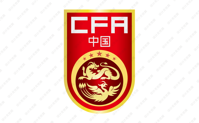 中国国家足球队队徽标志矢量图