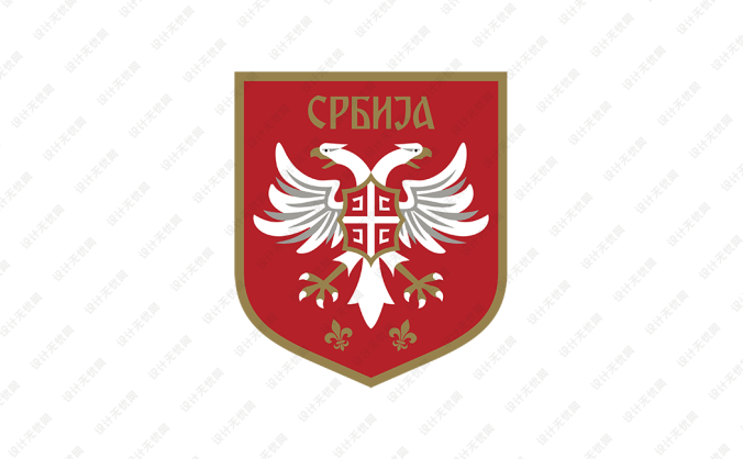塞尔维亚国家足球队队徽标志矢量图