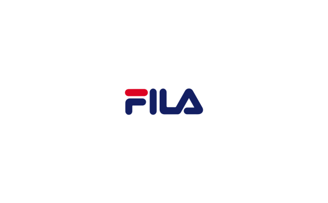 运动品牌斐乐FILA标志矢量图