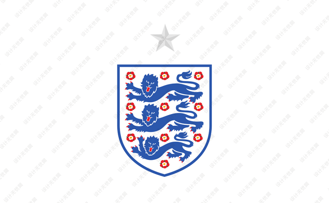 英格兰国家足球队队徽标志矢量图