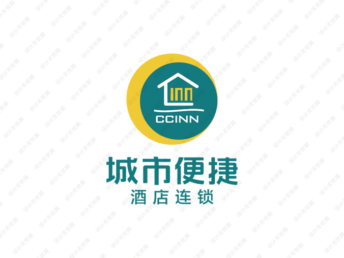城市便捷酒店logo标志矢量图
