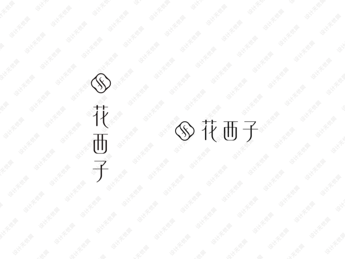 花西子logo标志矢量图
