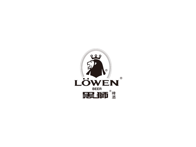 黑狮啤酒logo标志矢量图