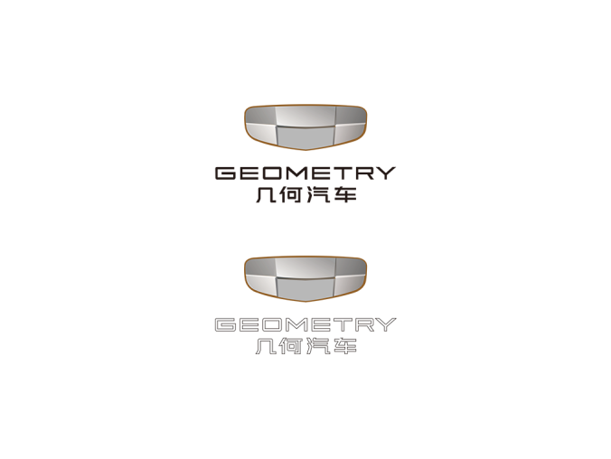 几何汽车logo矢量图
