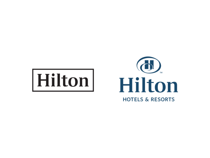 Hilton希尔顿酒店标志矢量图