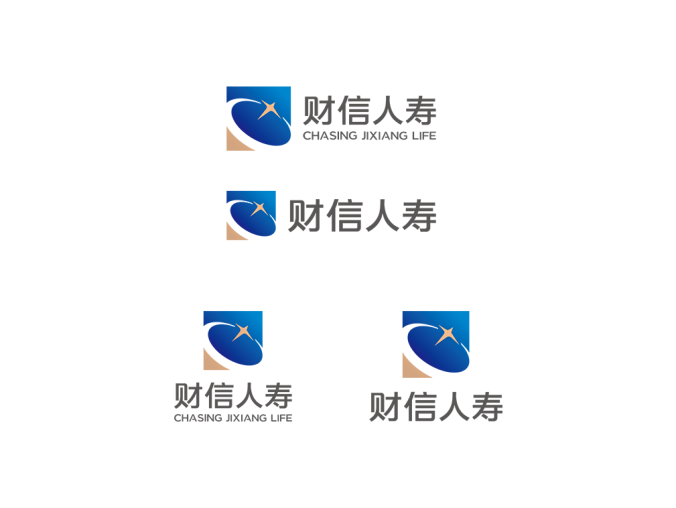 财信人寿logo标志矢量图