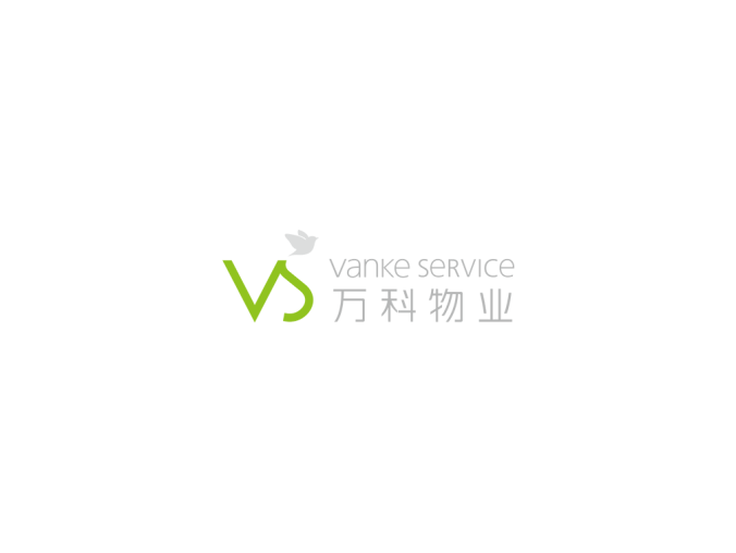 万科物业logo标志矢量图