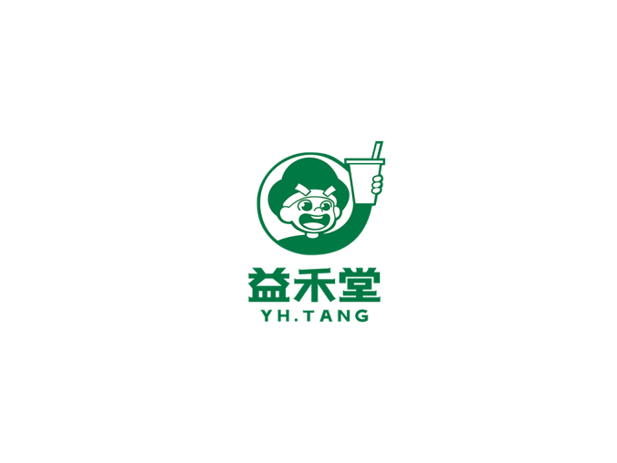 益禾堂奶茶logo标志矢量图