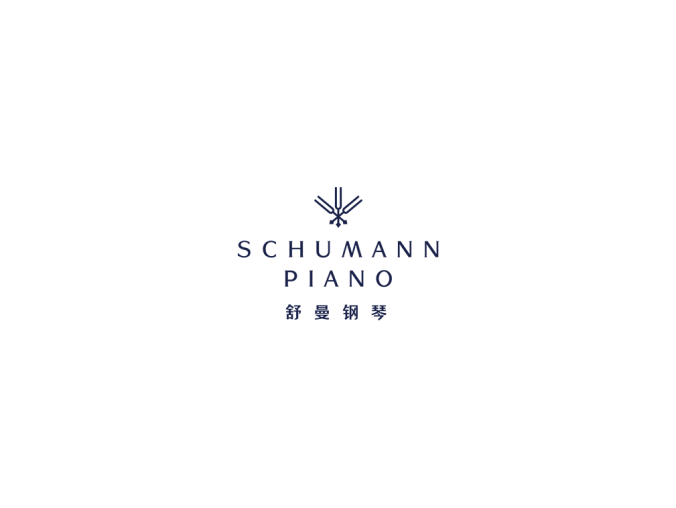 舒曼钢琴logo标志矢量图