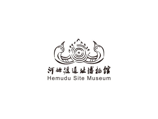 河姆渡遗址博物馆logo矢量图