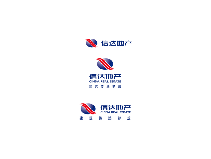 信达地产logo标志矢量图
