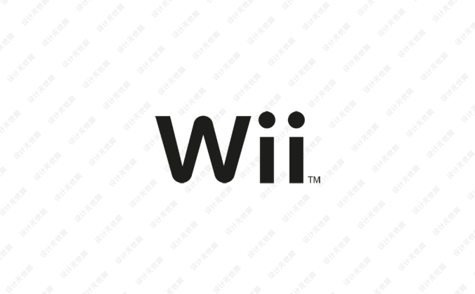 Wii游戏机logo标志矢量图