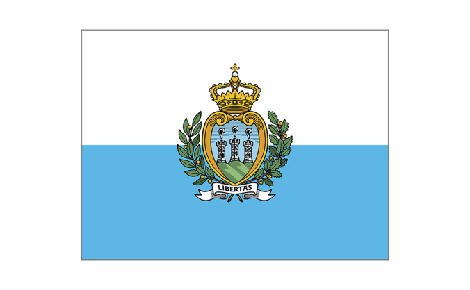 圣马力诺国旗矢量图