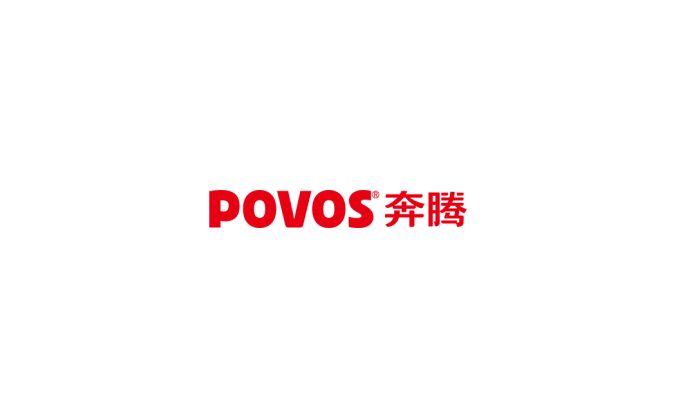 povos奔腾电器logo标志矢量图