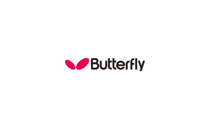 乒乓品牌蝴蝶Butterfly标志矢量图