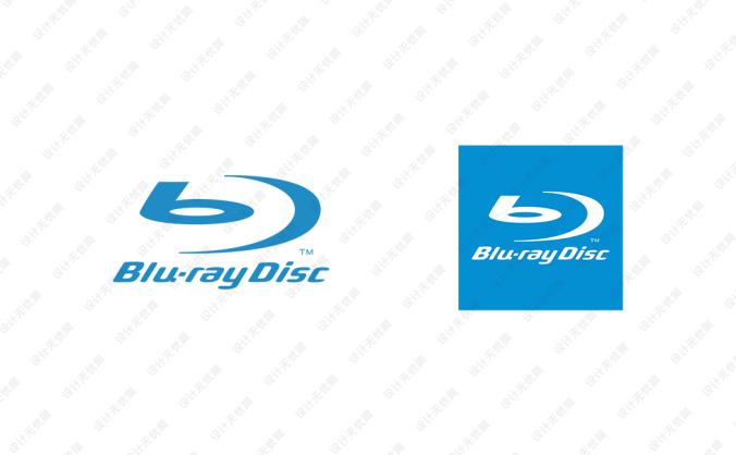 蓝光光盘(Blu-ray Disc)标志矢量图