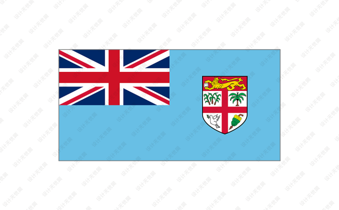 斐济国旗矢量图