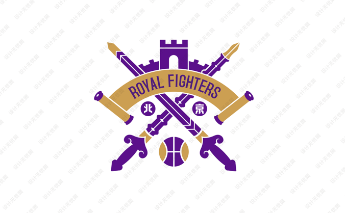 CBA:北京紫禁勇士标志矢量图