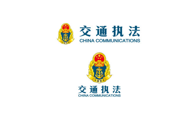 交通执法标志徽标矢量图