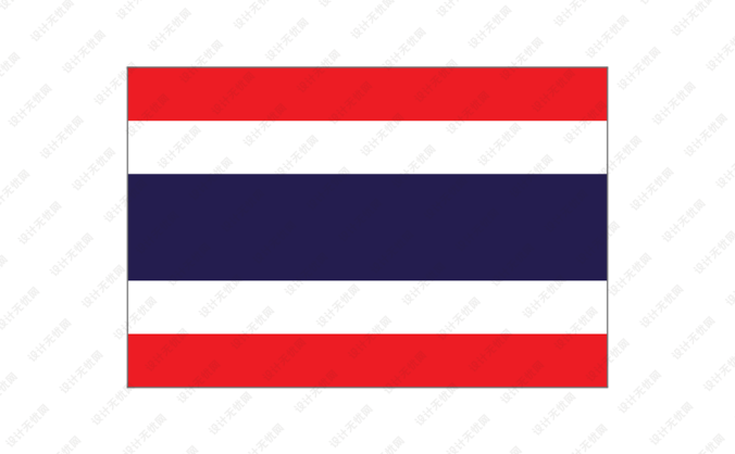 泰国国旗矢量图