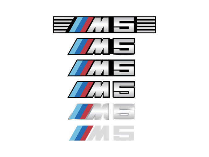 宝马M5车标logo矢量图