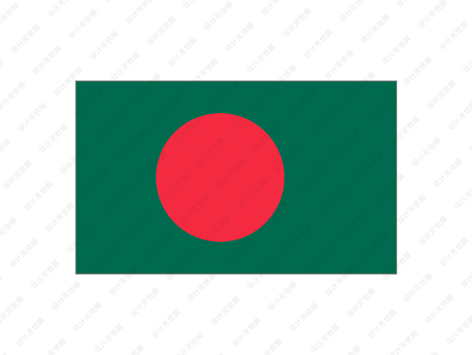 孟加拉国国旗矢量图