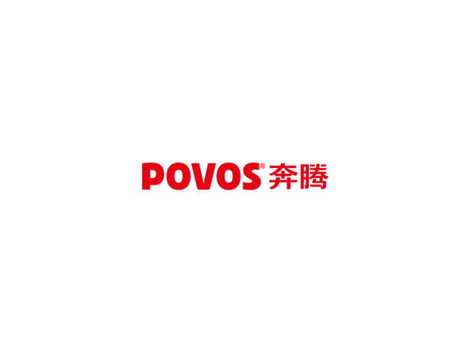 povos奔腾电器logo标志矢量图